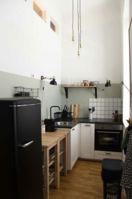 Wand Malerei Grau Küche